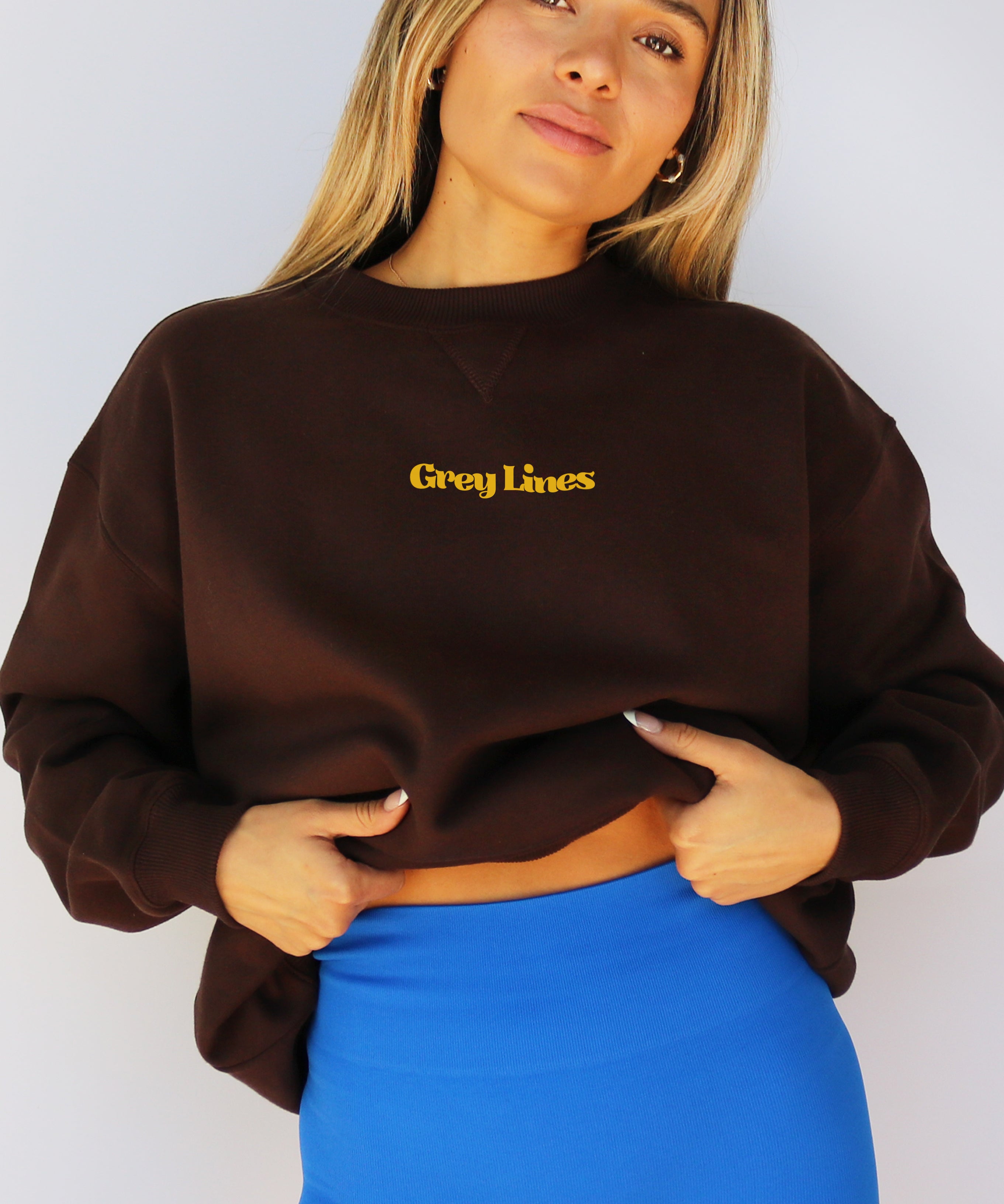 Chocolate on sale brown sweatshirt