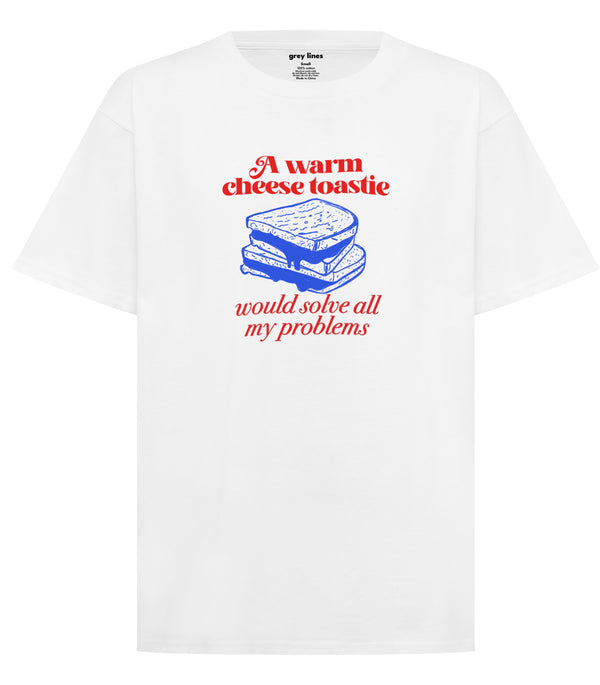 A Warm Cheese Toastie Would Solve All My Problems Oversized Tee