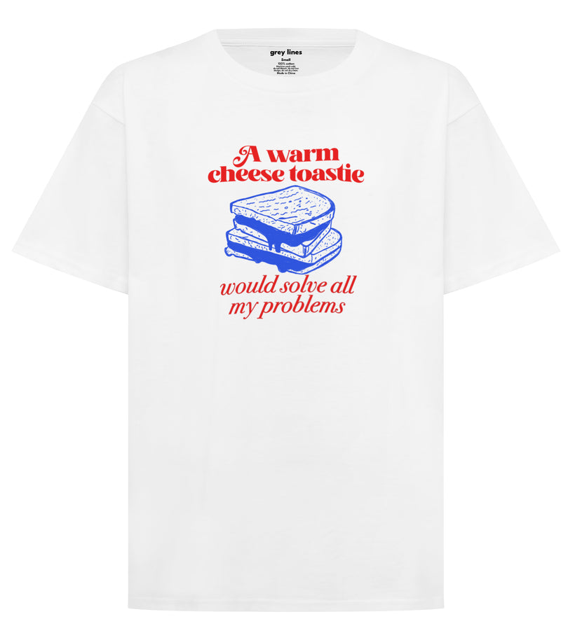 A Warm Cheese Toastie Would Solve All My Problems Oversized Tee