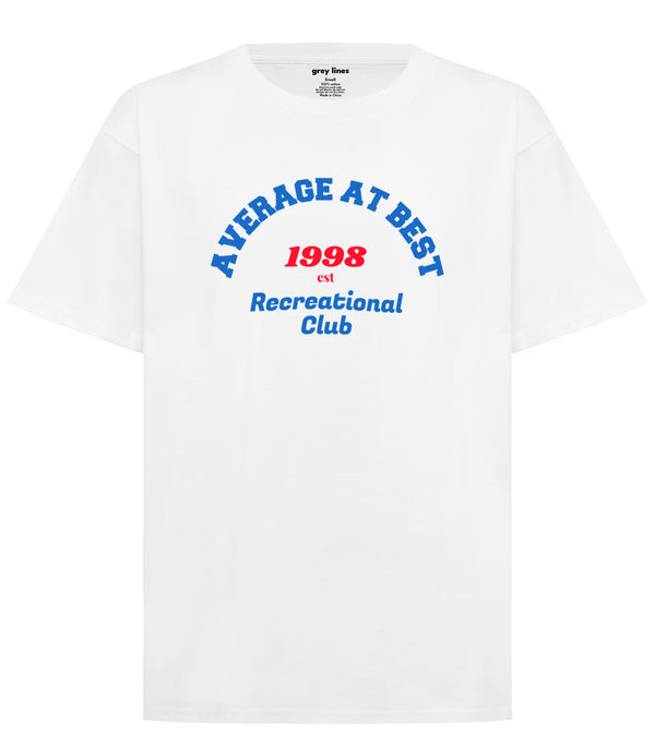 Average At Best Oversized Tee