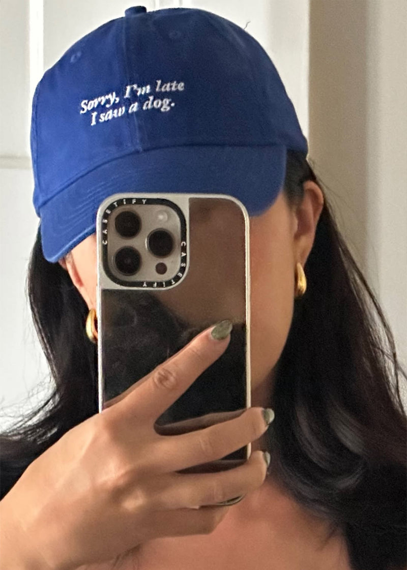 PRE-ORDER: Sorry I’m Late I Saw A Dog Cotton Hat (Shipping in 3-4 weeks)