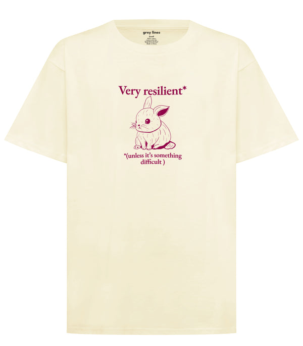 Very Resilient Unless Its Something Difficult Oversized Tee