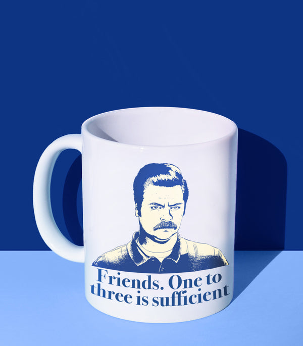 Friends. One To Three Is Sufficient. (Coffee Mug)