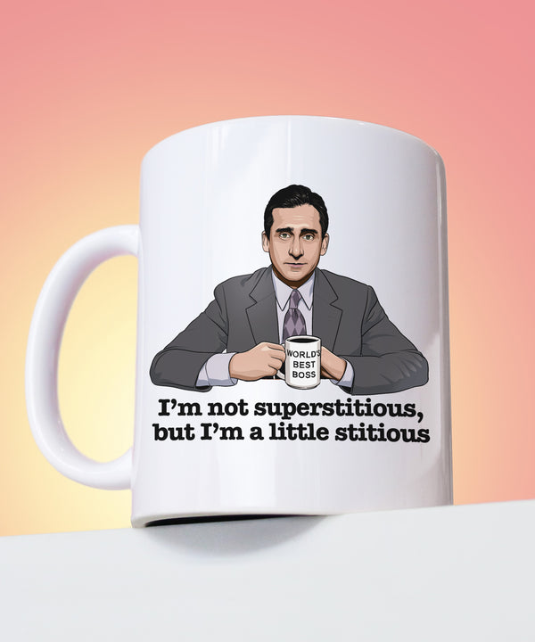 I'm Not Superstitious, But I'm A Little Stitious (Coffee Mug)